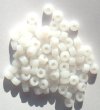 100 4x6mm Crow Beads White Opal